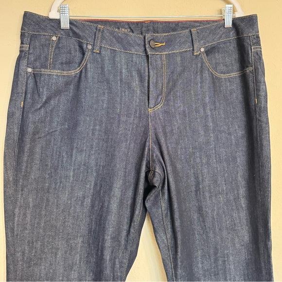 Talbots Heritage Straight Leg Dark Wash Denim Jeans Womens 18WP Plus Denim NEW - Picture 4 of 13